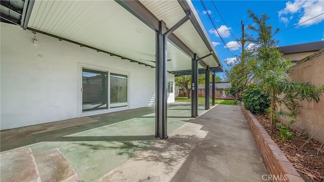 view of patio / terrace with a fenced backyard