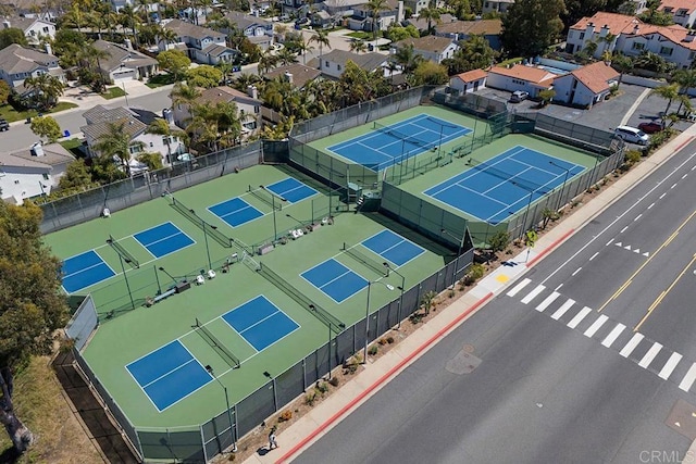 bird's eye view with a residential view