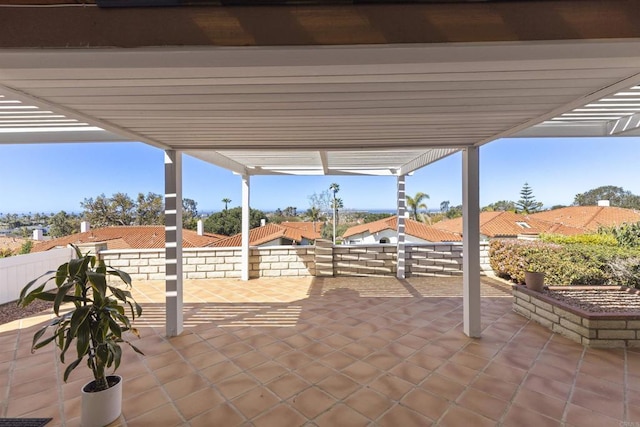 view of patio with fence