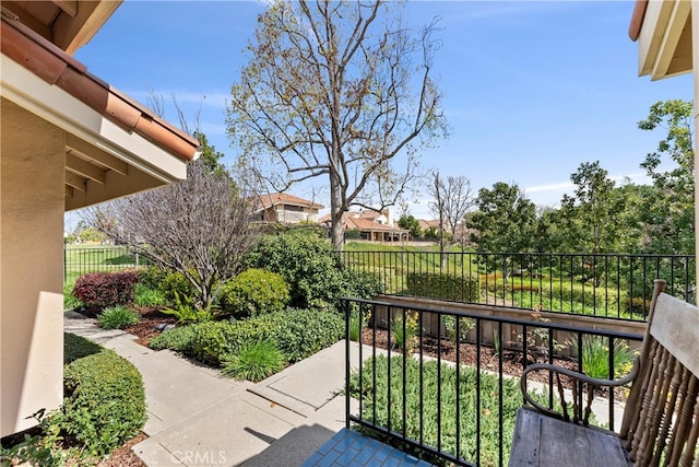 view of patio / terrace with fence