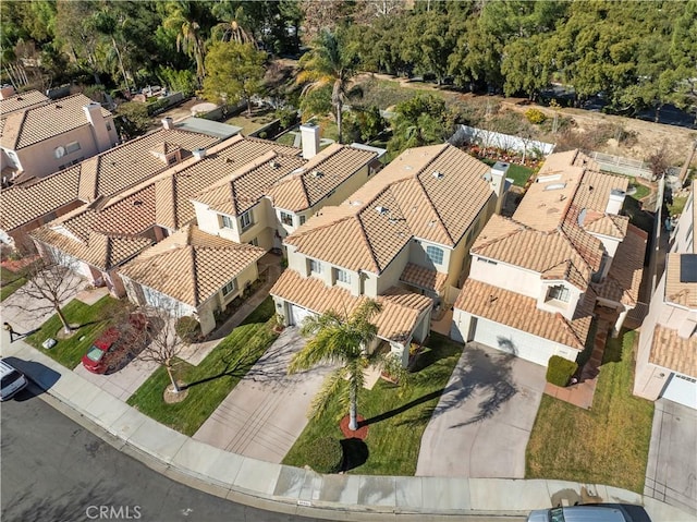 bird's eye view featuring a residential view