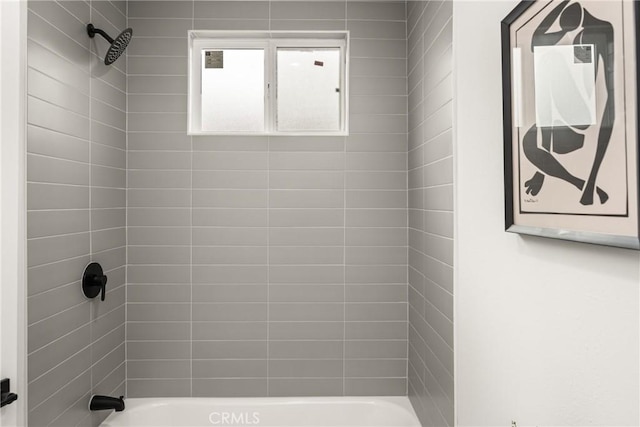 bathroom featuring bathtub / shower combination