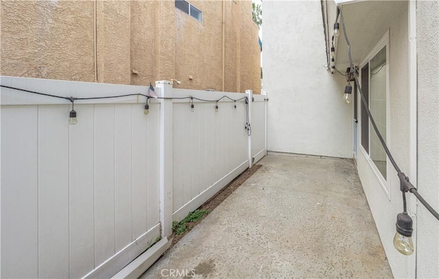 exterior space with a gate and fence