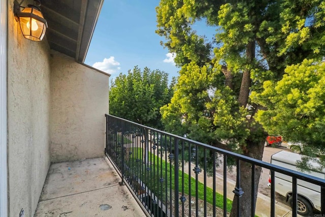 view of balcony