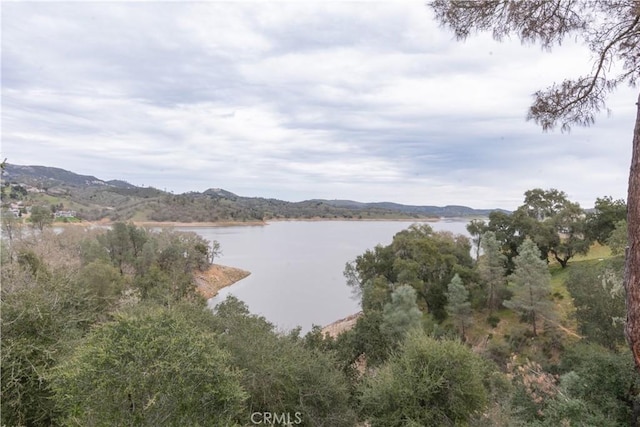 property view of water with a mountain view