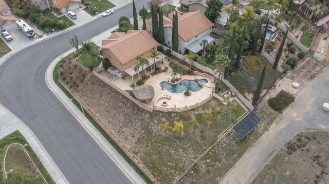 bird's eye view featuring a residential view