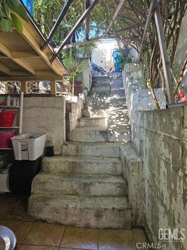 view of stairs