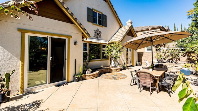 view of patio / terrace featuring outdoor dining space