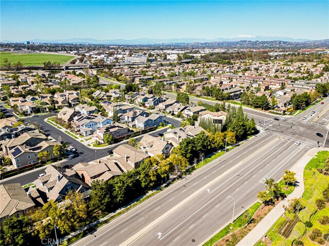 bird's eye view with a residential view