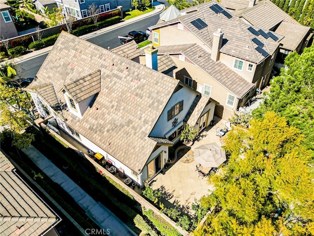 drone / aerial view featuring a residential view