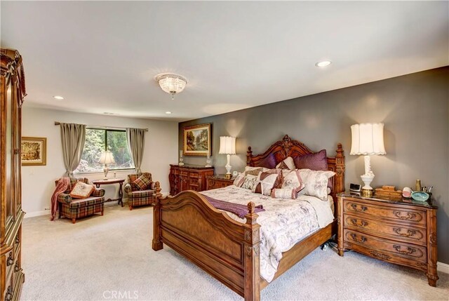 1471 Rosehill, Redlands, CA 92373 - bedroom featuring light carpet, recessed lighting, and baseboards
