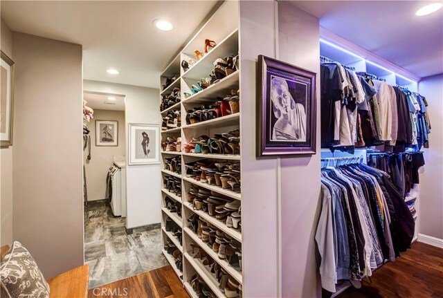 1471 Rosehill, Redlands, CA 92373 - wine cellar featuring separate washer and dryer and recessed lighting