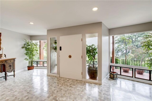 1471 Rosehill, Redlands, CA 92373 - foyer featuring baseboards and recessed lighting