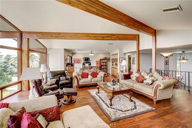 1471 Rosehill, Redlands, CA 92373 - living area with wood finished floors and ceiling fan