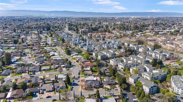 bird's eye view with a mountain view and a residential view