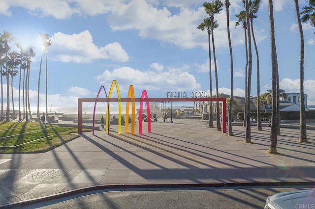 view of community jungle gym