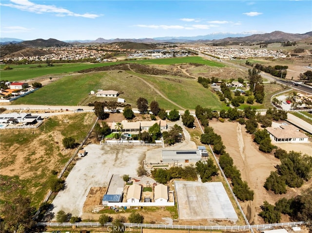 bird's eye view featuring a mountain view