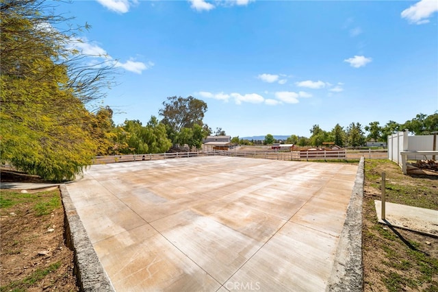 exterior space featuring fence