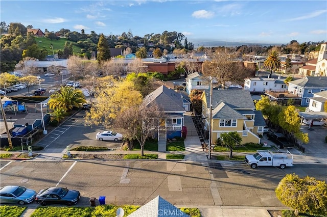 aerial view featuring a residential view