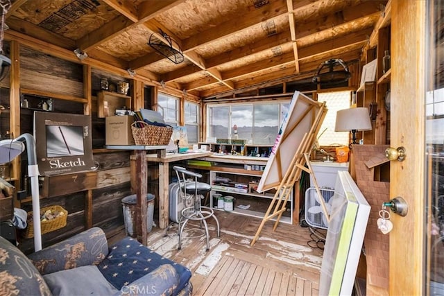 view of storage area