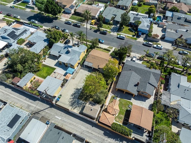 bird's eye view featuring a residential view