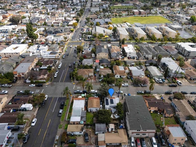 aerial view featuring a residential view