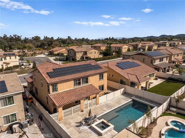 exterior space with a residential view