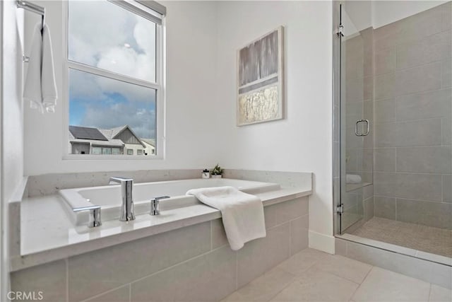 392 Baluster, Irvine, CA 92618 - full bathroom with a shower stall and tile patterned flooring