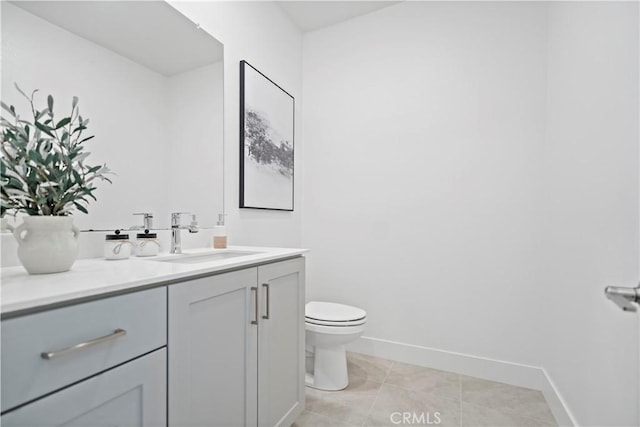 392 Baluster, Irvine, CA 92618 - bathroom featuring tile patterned floors, baseboards, toilet, and vanity