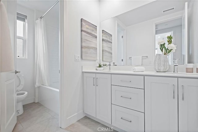 392 Baluster, Irvine, CA 92618 - full bathroom with double vanity, visible vents, toilet, and a sink
