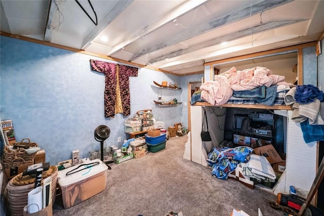 bedroom featuring carpet floors