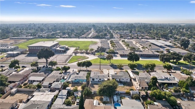 aerial view featuring a residential view