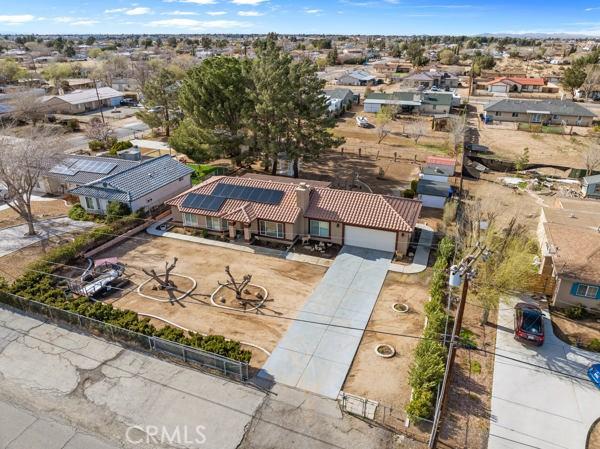 drone / aerial view with a residential view