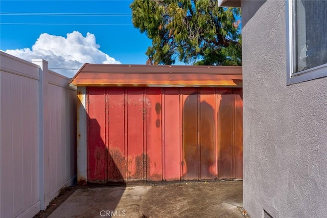 exterior space featuring fence