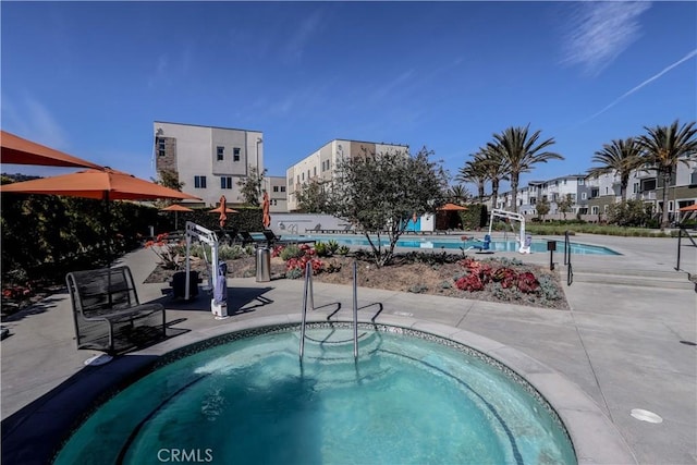 pool featuring a patio