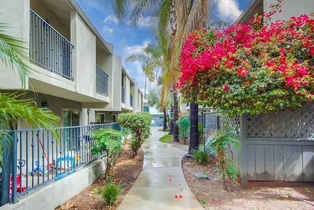 surrounding community featuring fence