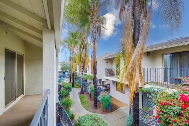 view of balcony