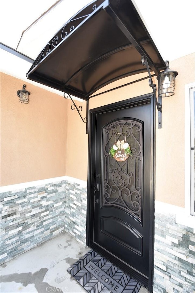 14730 Clark St, Baldwin Park, CA 91706 - property entrance with stucco siding