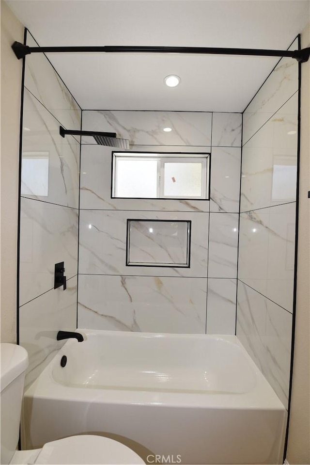 14730 Clark St, Baldwin Park, CA 91706 - bathroom featuring toilet and shower / bathtub combination