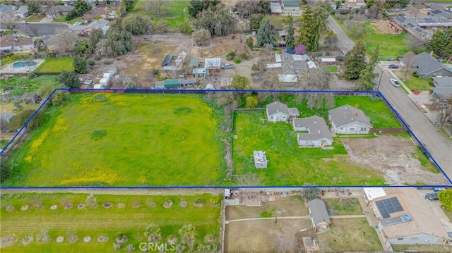 aerial view featuring a residential view