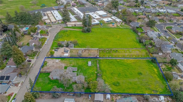 drone / aerial view with a residential view