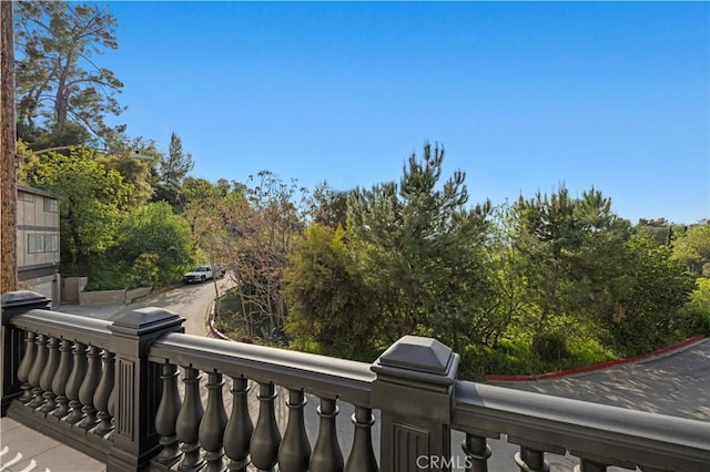 view of balcony