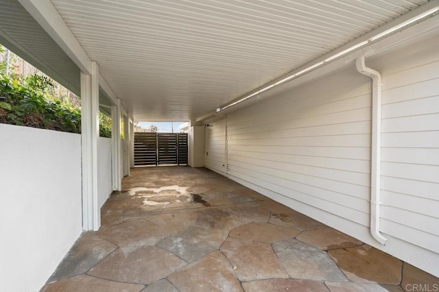 view of patio / terrace with fence