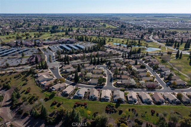 bird's eye view with a residential view