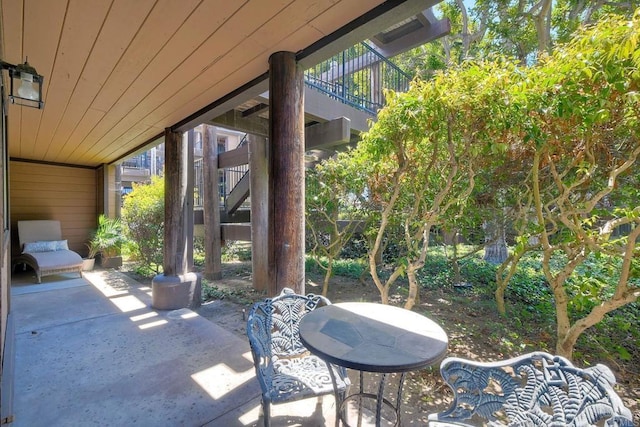 4015 Canario St Unit D, Carlsbad, CA 92008 - view of patio featuring stairway