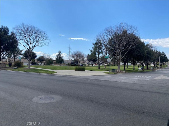 view of street with sidewalks