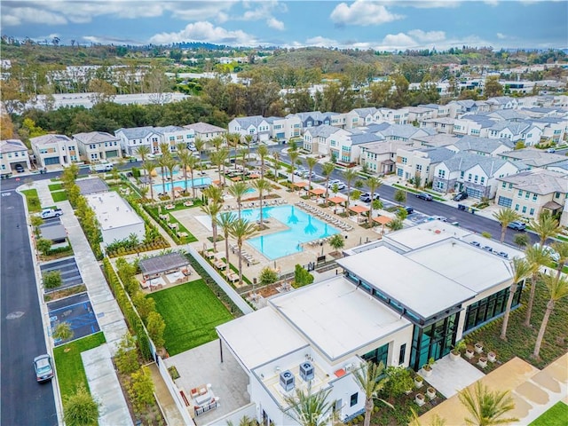 birds eye view of property featuring a residential view