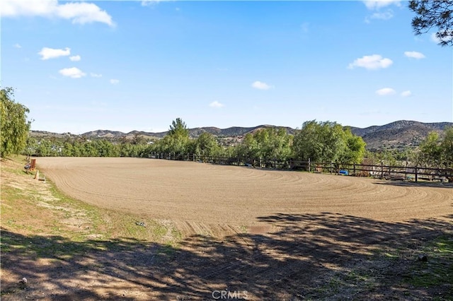 surrounding community with a mountain view