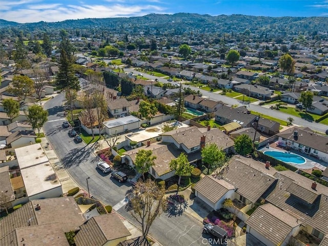 aerial view featuring a residential view