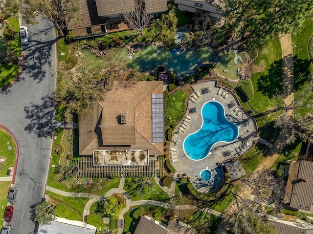 birds eye view of property